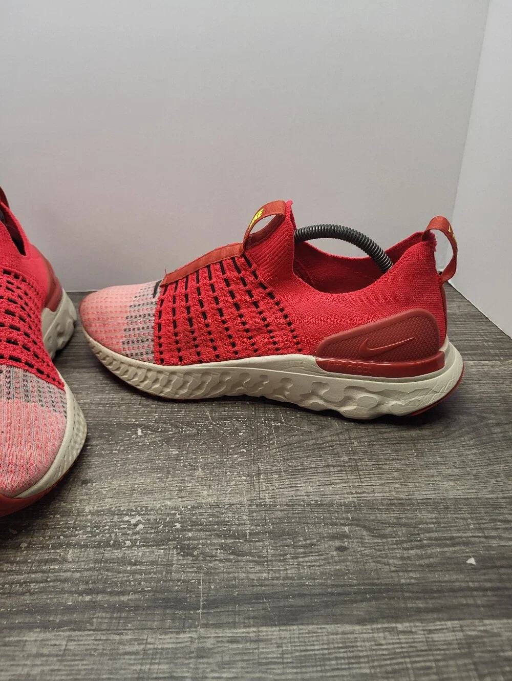 Nike React Phantom Run Flyknit 2 Siren Red Running Shoes Mens Size 10.5